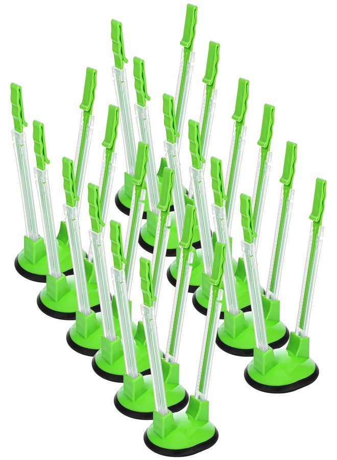 JOUTYFOR 12 Pack Baggy Rack Stand Adjustable Freezer Bag Holder Stand Ziplock Bag Holder for Filling With No Food Spills or Kitchen Mess (Green) - Image 1